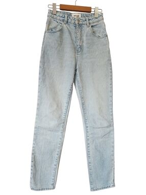Rolla's Dusters High Rise Slim Jeans G'Day Mate Light Wash Size 25 EUC Mom Jean